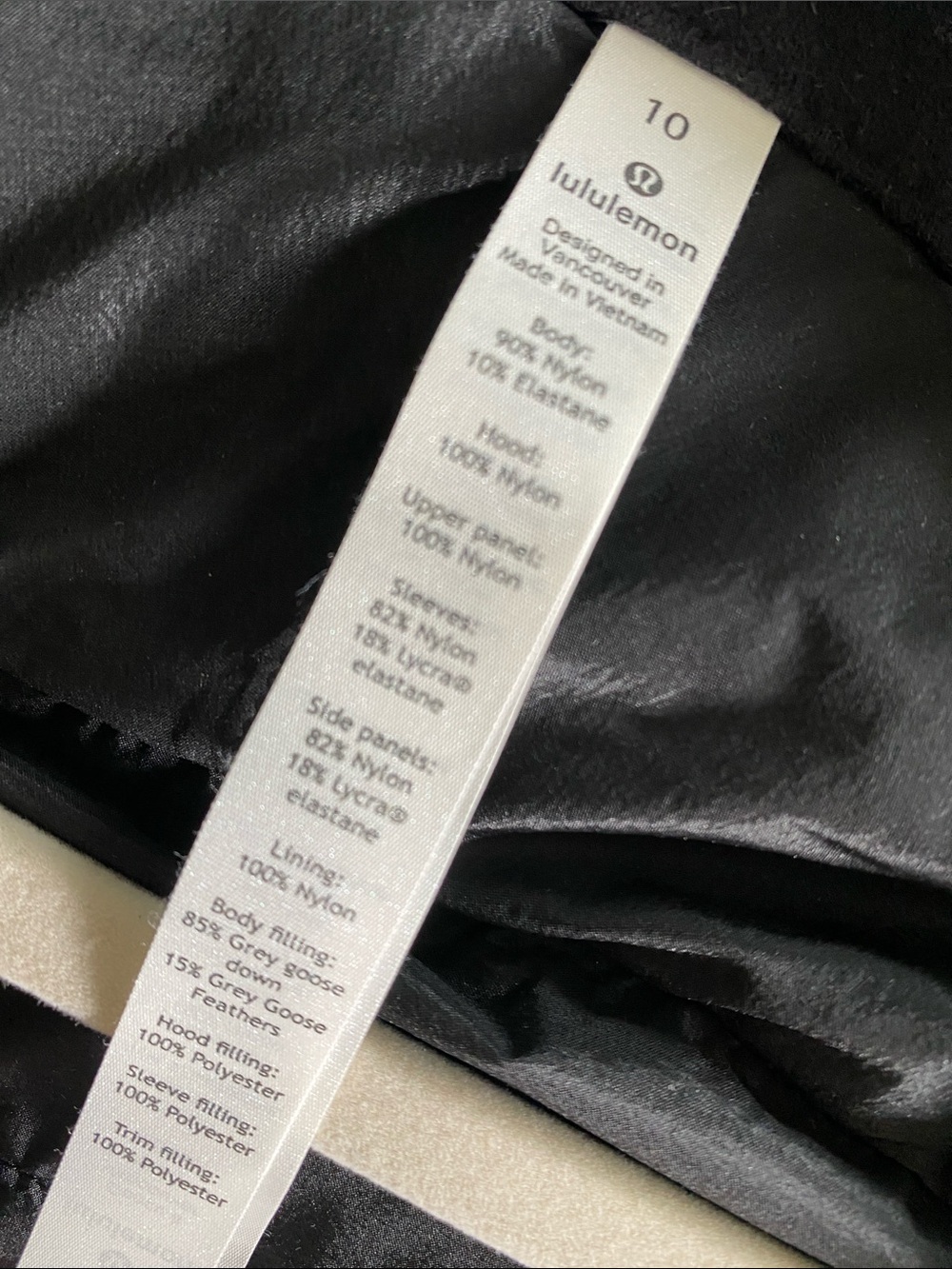 lululemon athletica Black Hooded down quilted Jacket - Picture 8 of 13